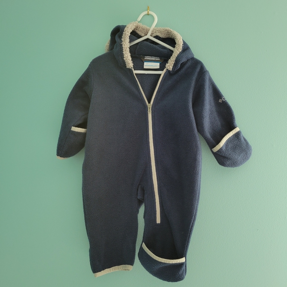 Columbia fleece bunting suit